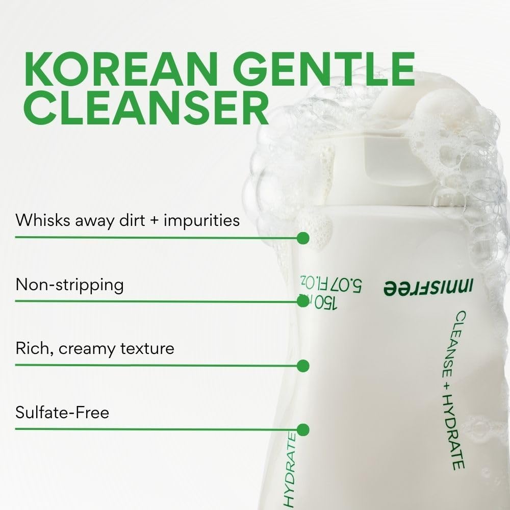 innisfree Green Tea Amino Acid Cleansing Foam 150ml - view 4