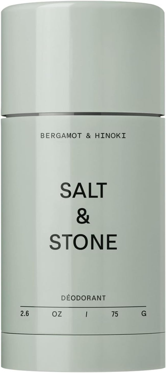 Salt & Stone Aluminium-Free Deodorant, Extra Strength, Bergamot & Hinoki