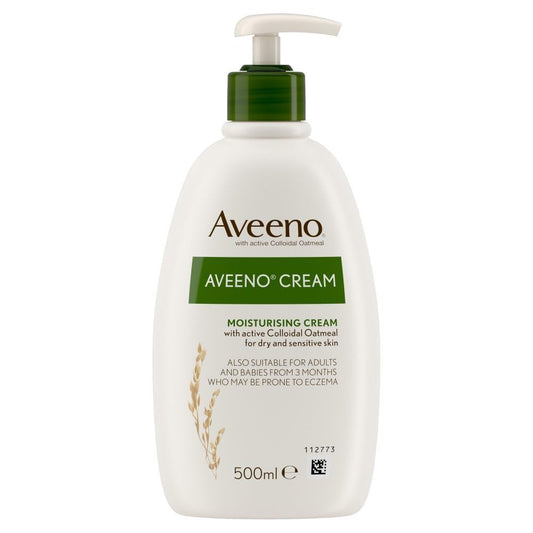 Aveeno Moisturising Cream, Fragrance Free, 500 ml
