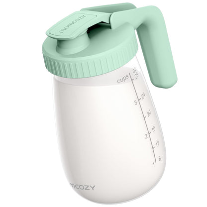 Momcozy Glass Breast Milk Pitcher, Wide Mouth, 32 oz (960 ml), Green