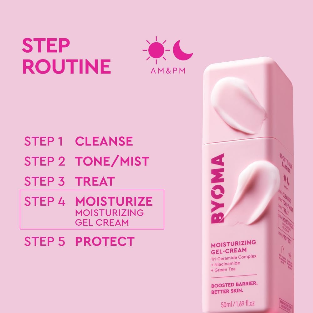 BYOMA Moisturising Gel Cream, Oil-Free Daily Moisturiser, 50 ml - view 5