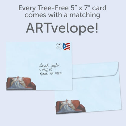 Tree-Free Greetings Anniversary Card 5 x 7 Inch, Blanket Hogger - view 4