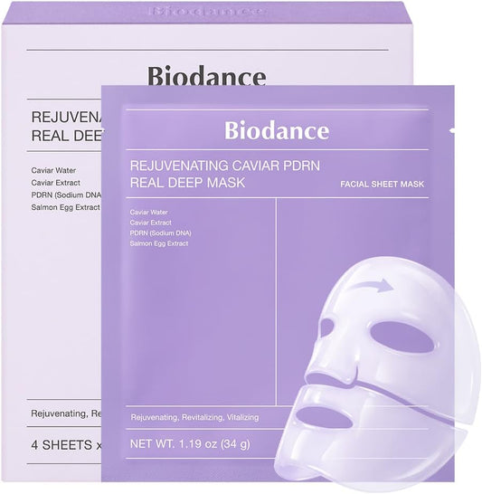 Biodance Caviar PDRN Hydrogel Overnight Face Mask, 4 Pack
