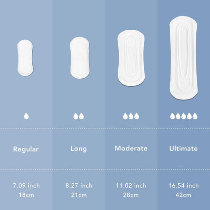 Rael Organic Cotton Cover Incontinence Liners, Long, 36 Count - view 6
