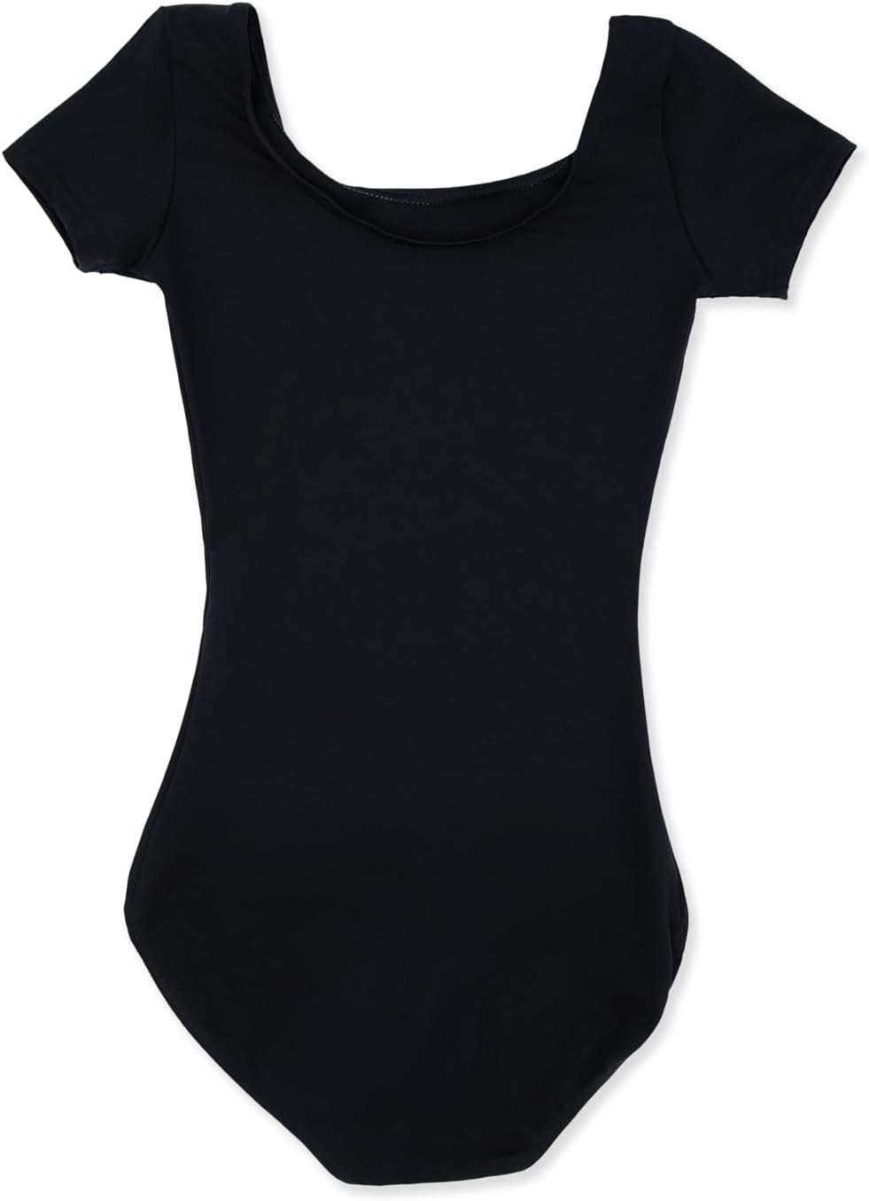 Capezio Team Basics Short Sleeve Leotard, Girls, Black, Large - view 3