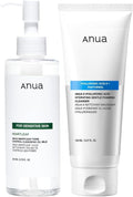 Anua Gentle Double Cleanser Duo, Cleansing Oil Mild and Foaming Cleanser