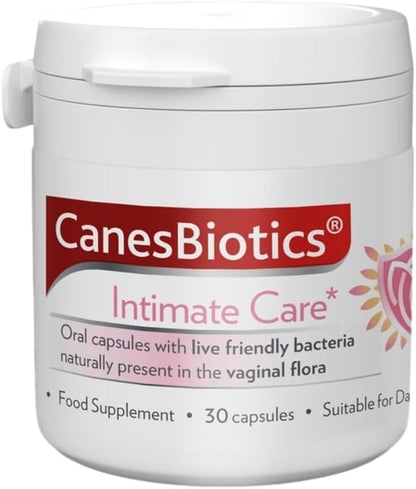 Canesten CanesBiotics Vaginal Flora Probiotic Capsules 30 Count