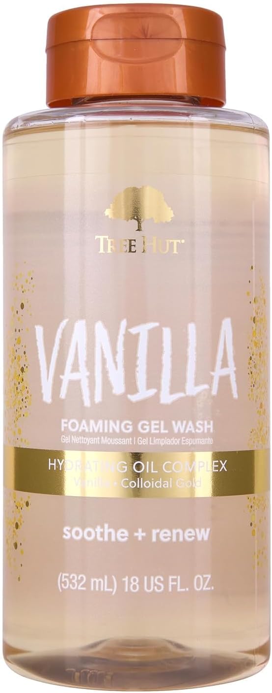 Tree Hut Vanilla Nourishing & Moisturizing Foaming Gel Wash 18 oz