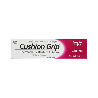 Cushion Grip Thermoplastic Denture Adhesive, 0.35 oz Travel Size