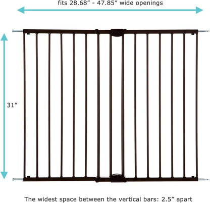 Toddleroo by North States Easy Swing & Lock Baby Gate, 31 Inch, Bronze - view 4
