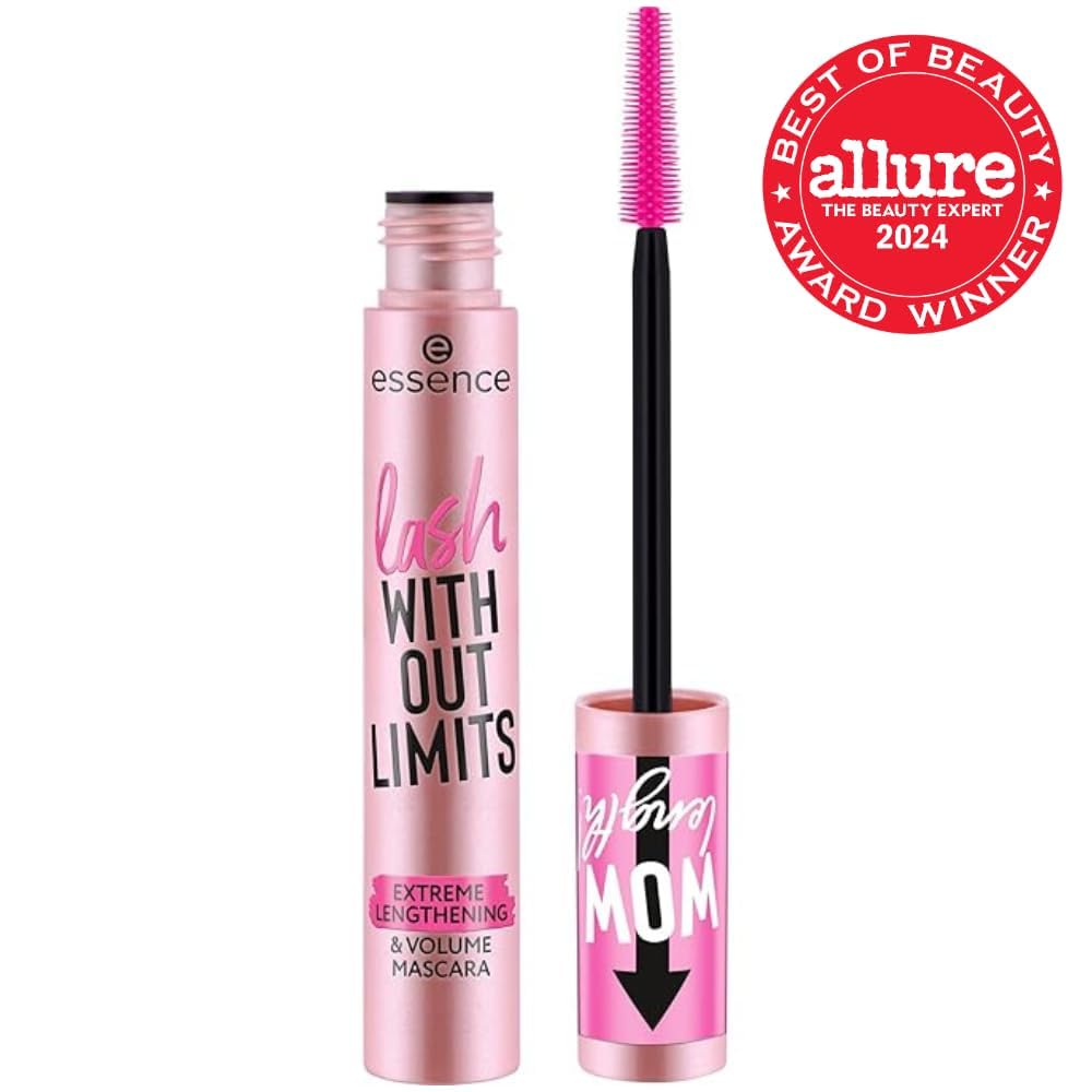 essence Lash Without Limits Extreme Lengthening & Volume Mascara, Black - view 2