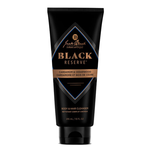 Jack Black Black Reserve Body & Hair Cleanser, 10 Fl Oz, Cardamom & Cedarwood
