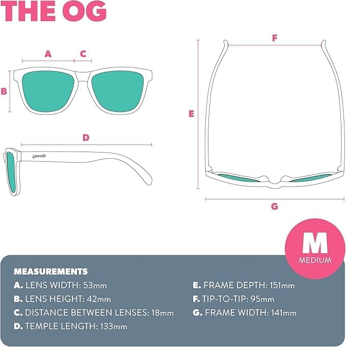 goodr Bosley's Basset Hound Dreams Polarised Sunglasses, Medium (OG) - view 6
