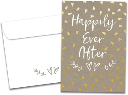Tree-Free Greetings Wedding Card, Happily After Today, 5 x 7 Inch