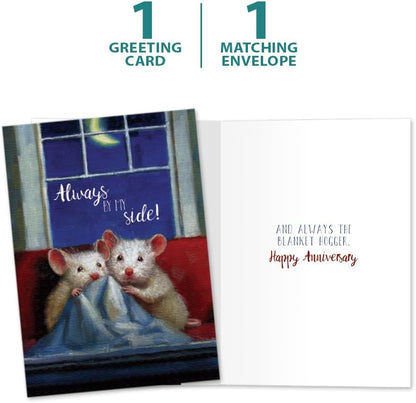 Tree-Free Greetings Anniversary Card 5 x 7 Inch, Blanket Hogger - view 5