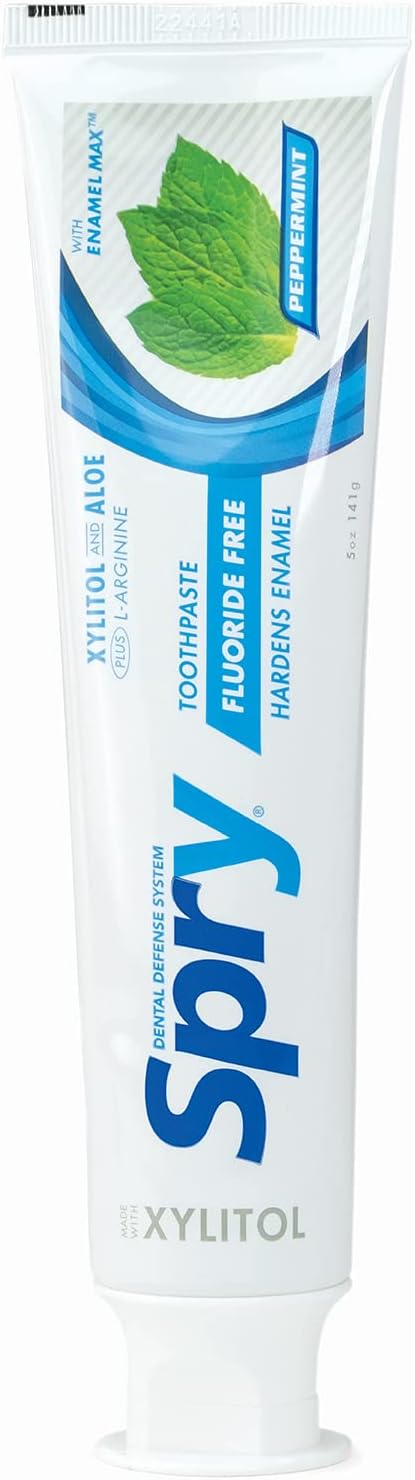 Spry Natural Fluoride Free Xylitol Toothpaste Peppermint 141 g - view 5