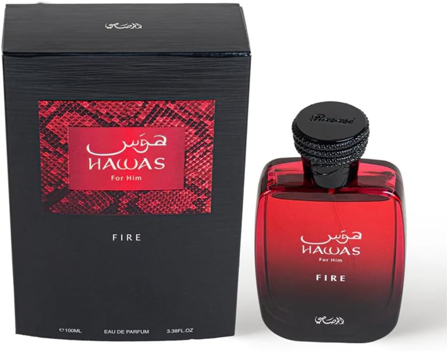 Rasasi Hawas Fire Eau de Parfum for Men, 3.38 oz - view 3