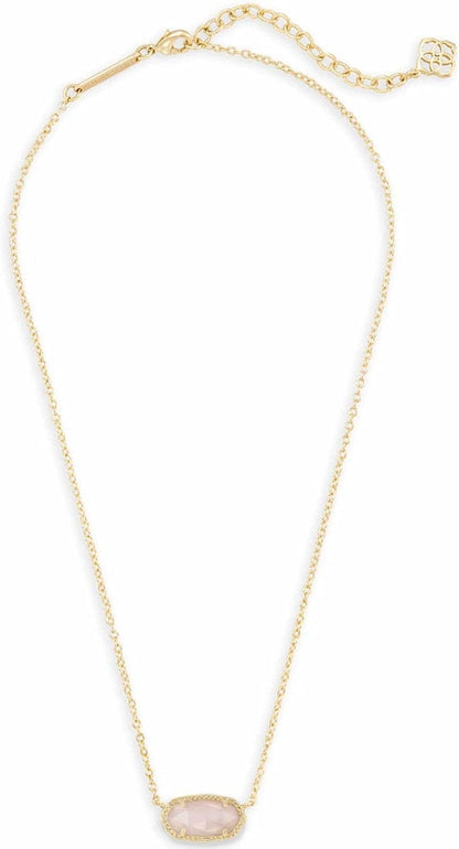 Kendra Scott Elisa Pendant Necklace, 14k Gold-Plated, Rose Quartz - view 2