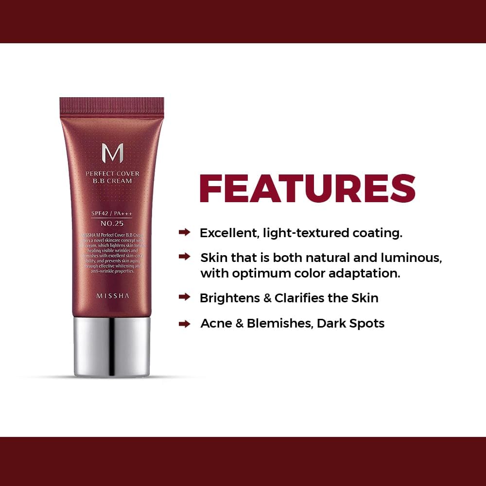 MISSHA M Perfect Cover BB Cream No.25 Warm Beige 20ml - view 3