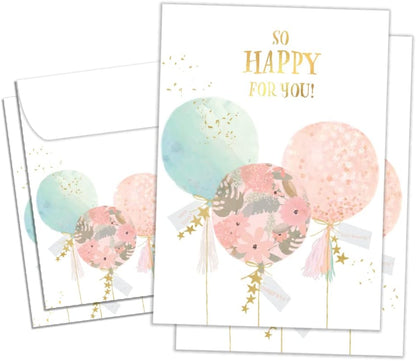 Tree-Free Greetings Engagement Greeting Cards 5 x 7 Inch, Pack of 2