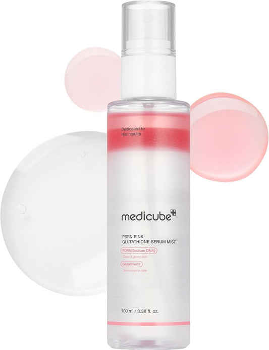 medicube Salmon DNA PDRN Pink Glutathione Spray Serum 3.38 fl oz