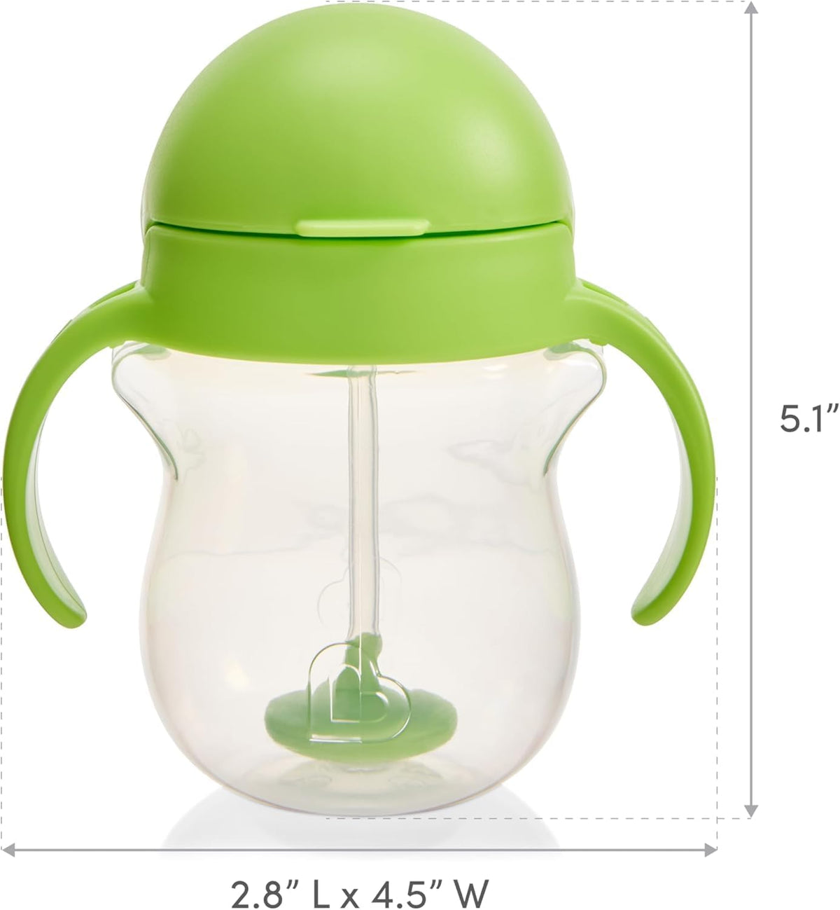 Munchkin Any Angle Sippy Cups for Toddlers, Straw, 2 Pack, Blue/Green - view 2