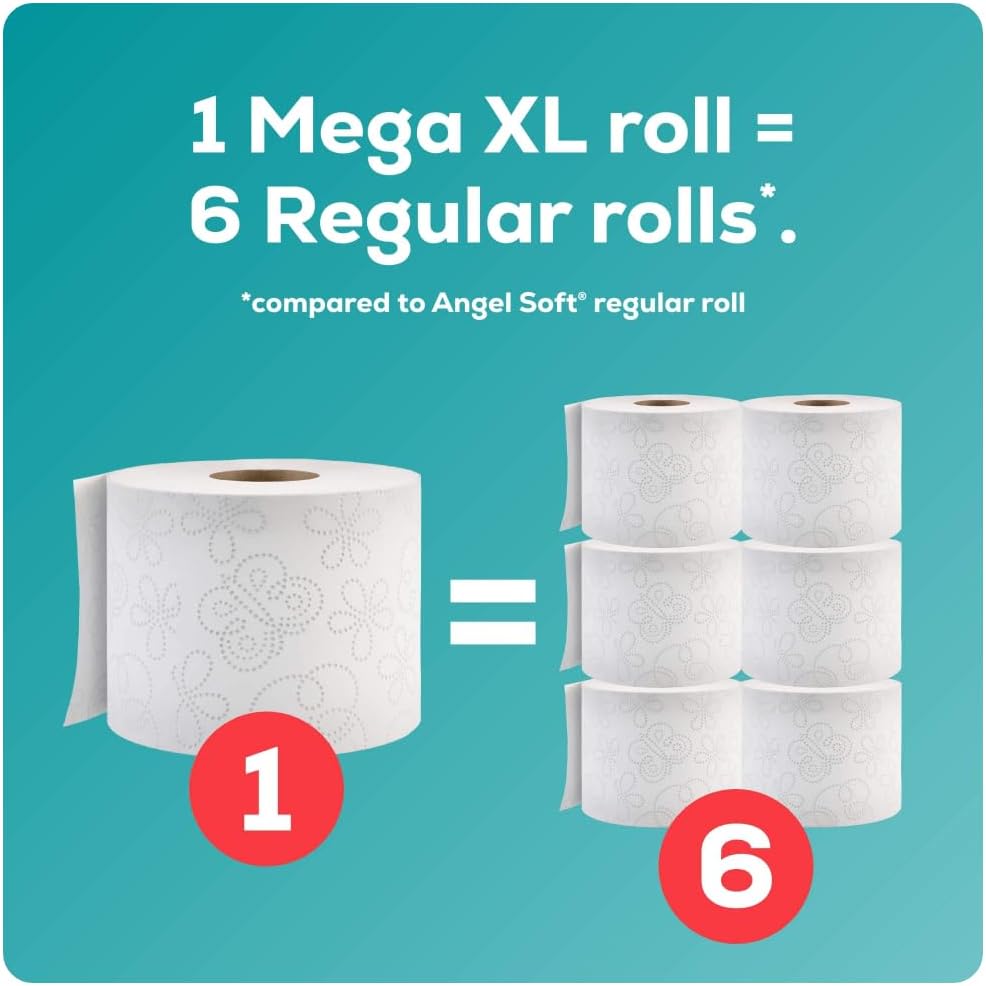 Angel Soft Toilet Paper, 24 Super Mega Rolls, 2-Ply - view 4