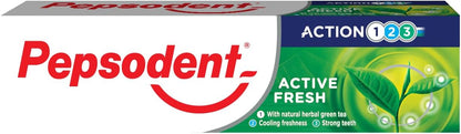 Pepsodent Active Fresh Toothpaste with Fluoride & Calcium, 75 ml