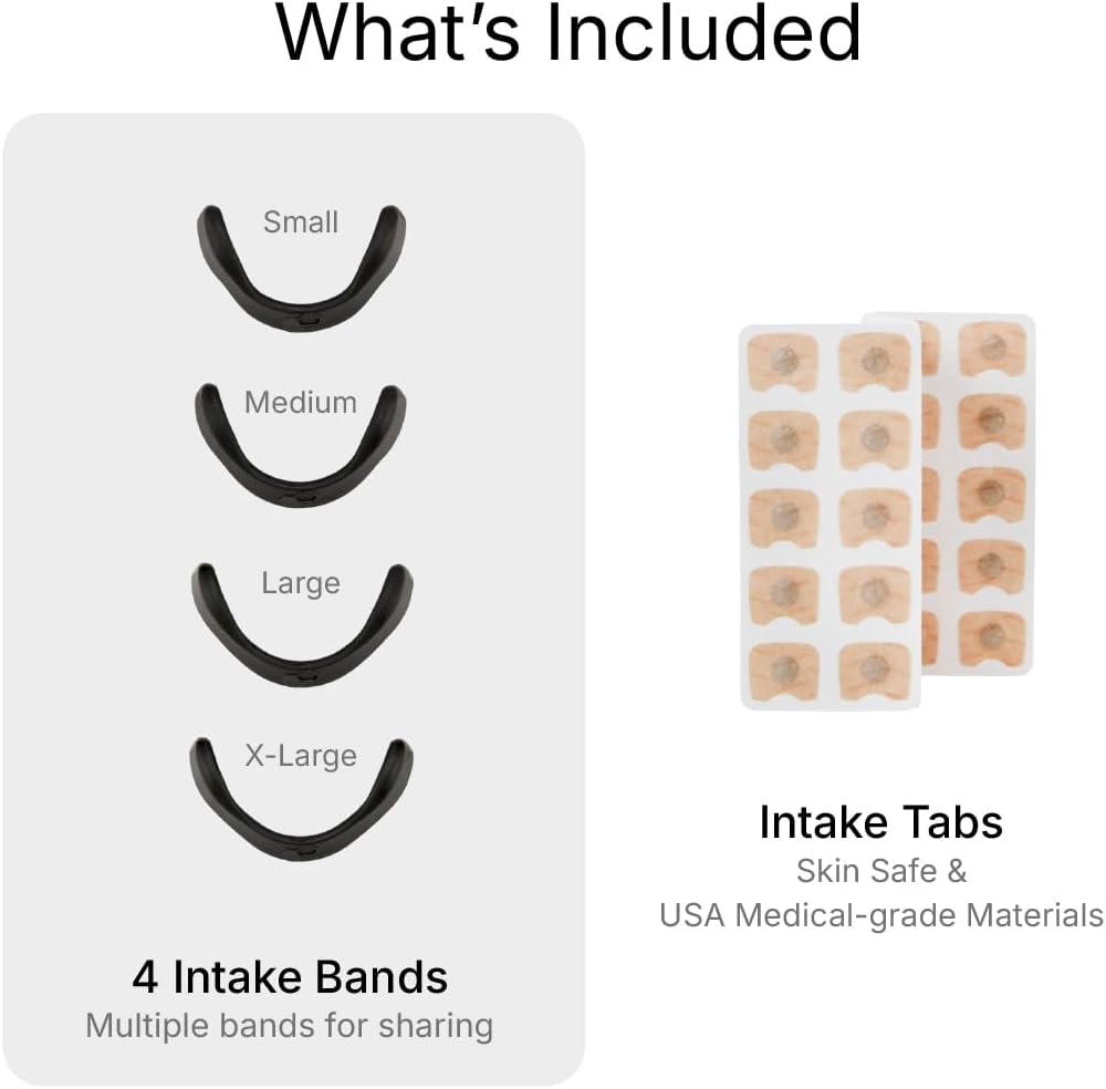 Intake Breathing Nasal Strip Starter Kit, 15 Count, Black — alternate product view