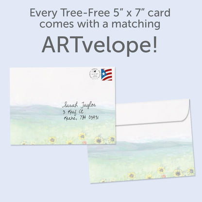Tree-Free Greetings Birthday Card 5 x 7 Inch, Delight Sunflower - view 4