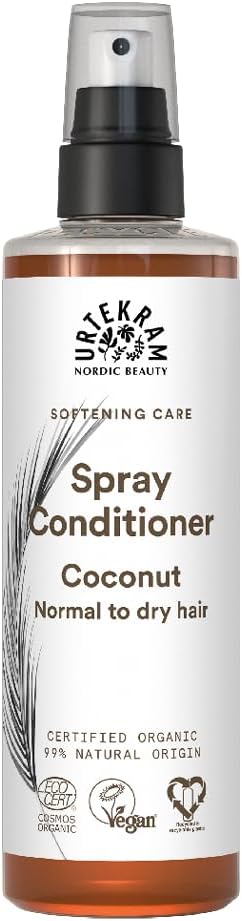 Urtekram Coconut Spray Conditioner for Normal to Dry Hair, 250 ml