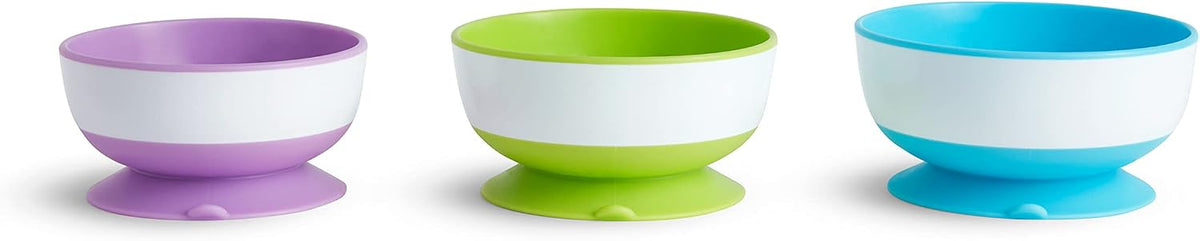 Munchkin Stay Put Suction Bowls for Baby, 3 Pack — product view