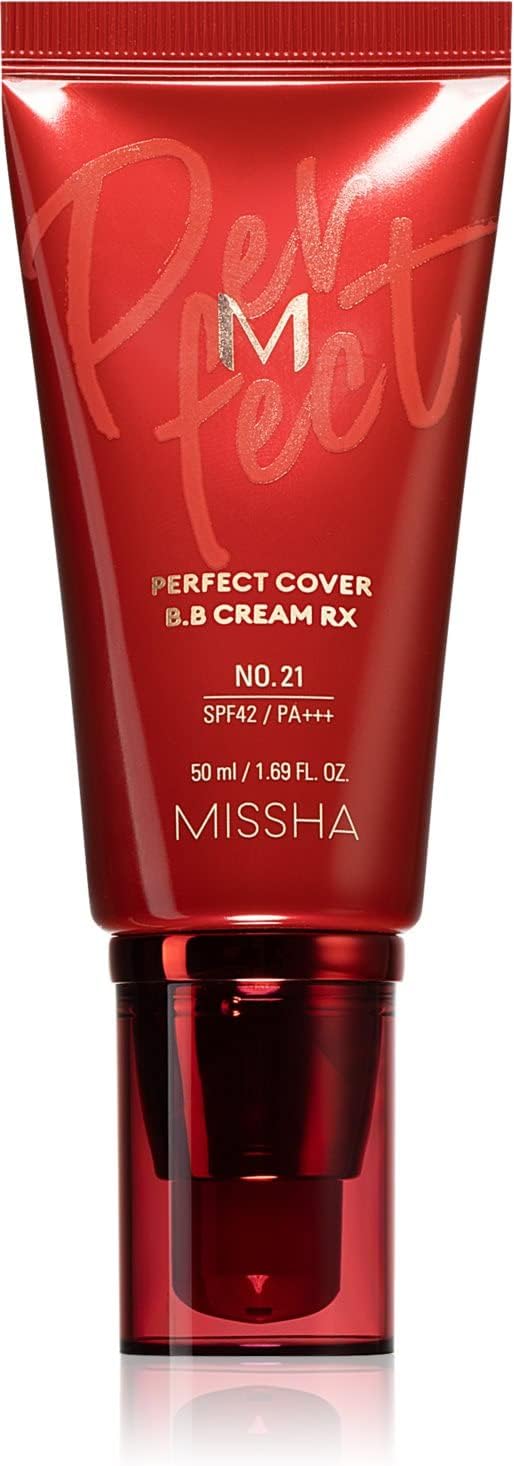 Missha M Perfect Cover BB Cream RX SPF 42 PA+++ No.21 Light Beige 50 ml (1.7 fl oz) — product view