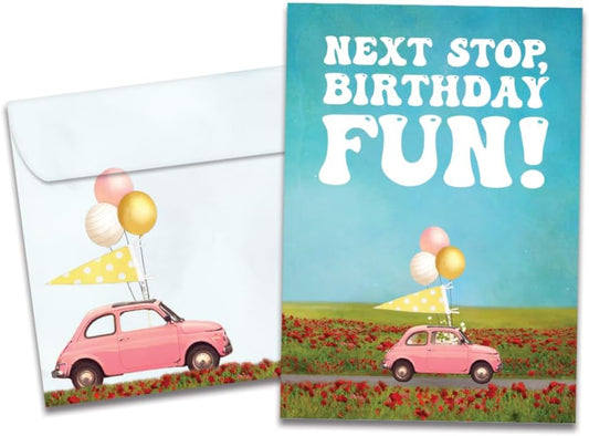 Tree-Free Greetings Next Stop Birthday Card, 5 x 7 in