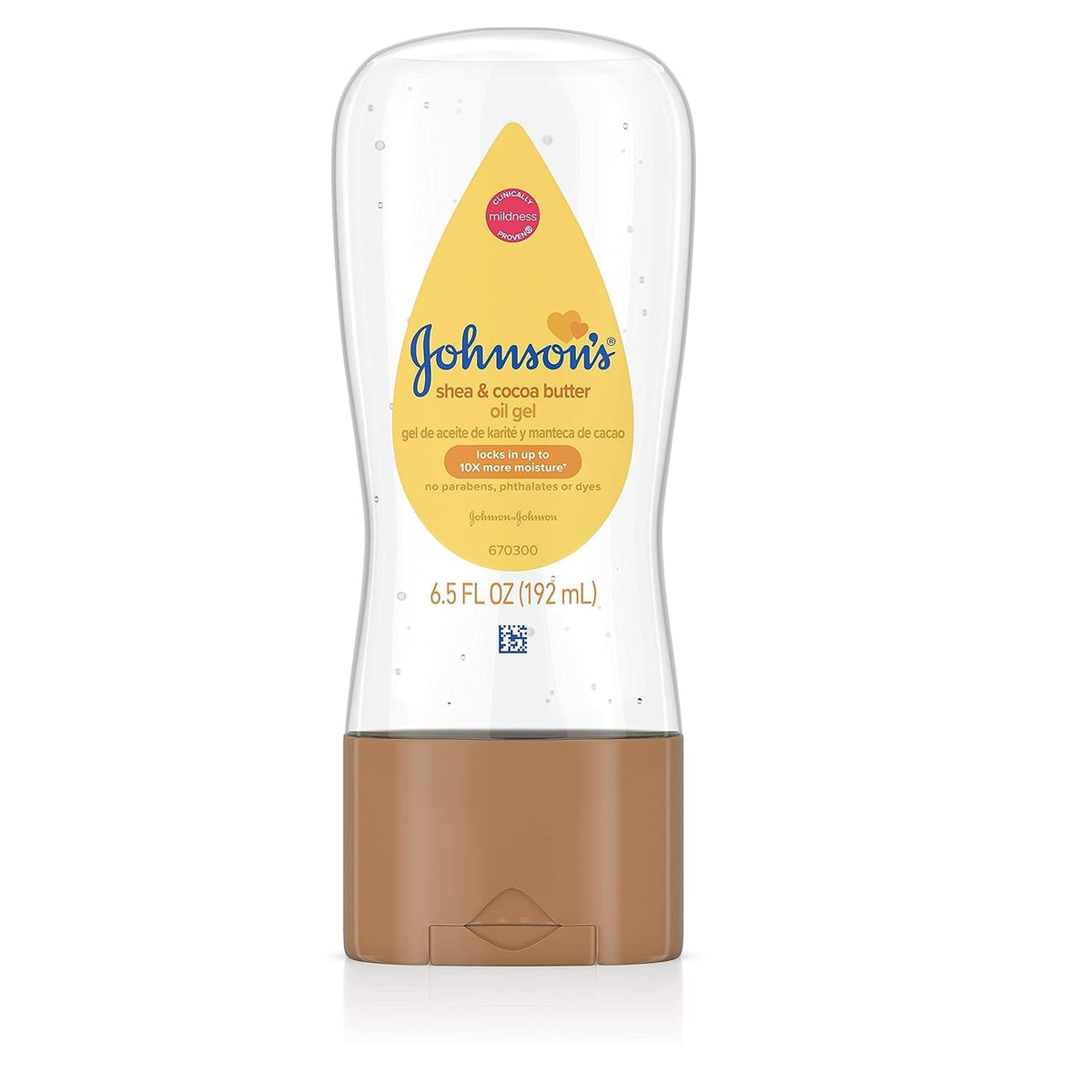 Johnson's Baby Oil Gel with Shea and Cocoa Butter, 6.5oz