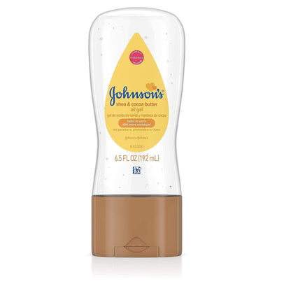 Johnson's Baby Oil Gel with Shea and Cocoa Butter, 6.5oz