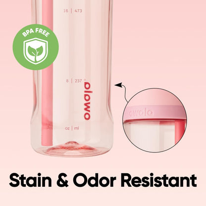 Owala FreeSip Tritan Water Bottle 25oz, Rose Quartz - view 6