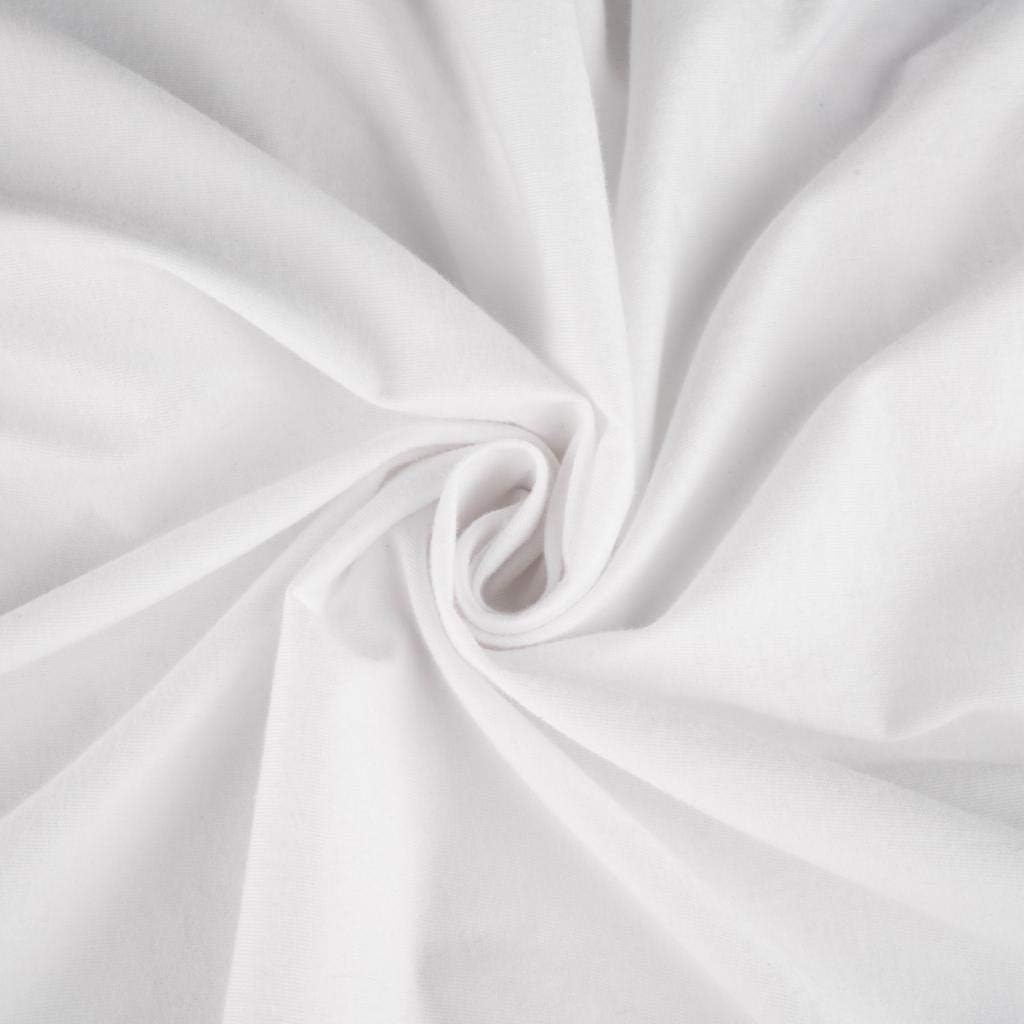 SheetWorld Round Cot Sheet, Solid White Jersey Knit, 42 x 42 in - view 3