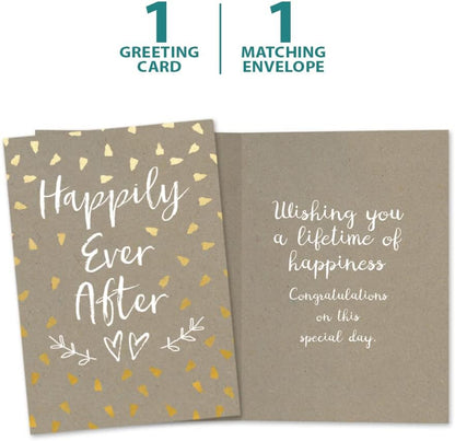 Tree-Free Greetings Wedding Card, Happily After Today, 5 x 7 Inch - view 5
