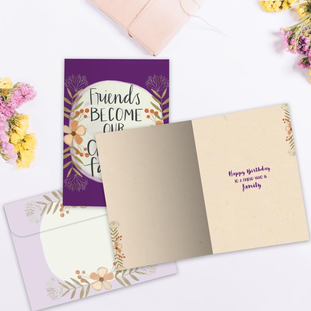 Tree-Free Greetings Birthday Cards, Chosen Family, 2 Cards - view 2