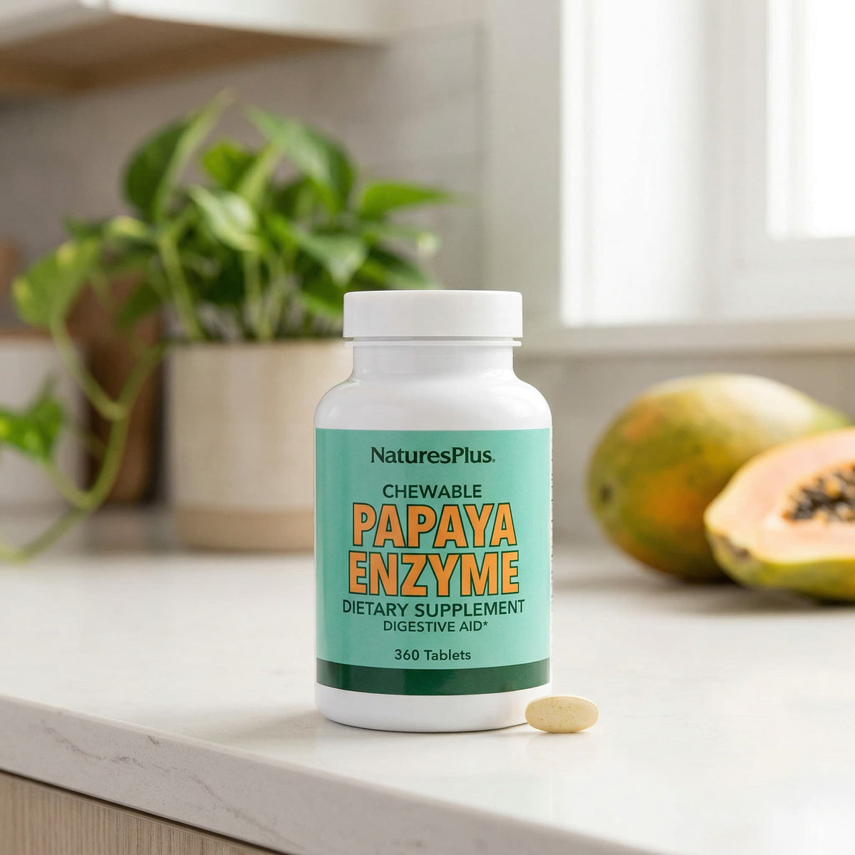 NaturesPlus Chewable Papaya Enzyme, 360 Tablets - view 5
