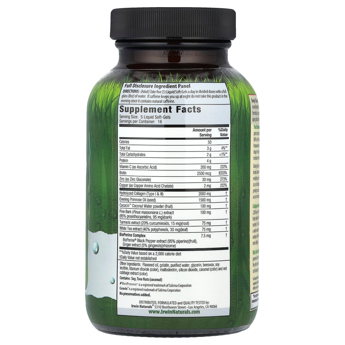 Irwin Naturals Deep Tissue Collagen-Pure, 80 Liquid Soft-Gels - view 2
