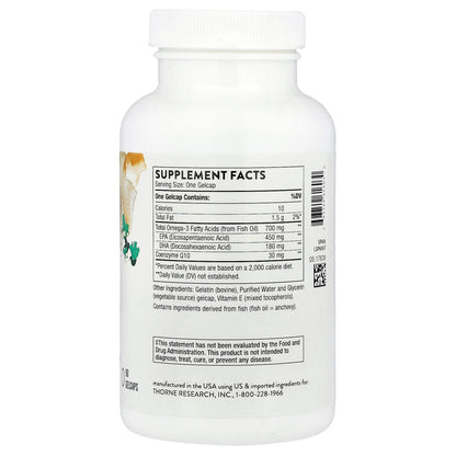 Thorne Omega-3 with CoQ10, 90 Gelcaps - view 2