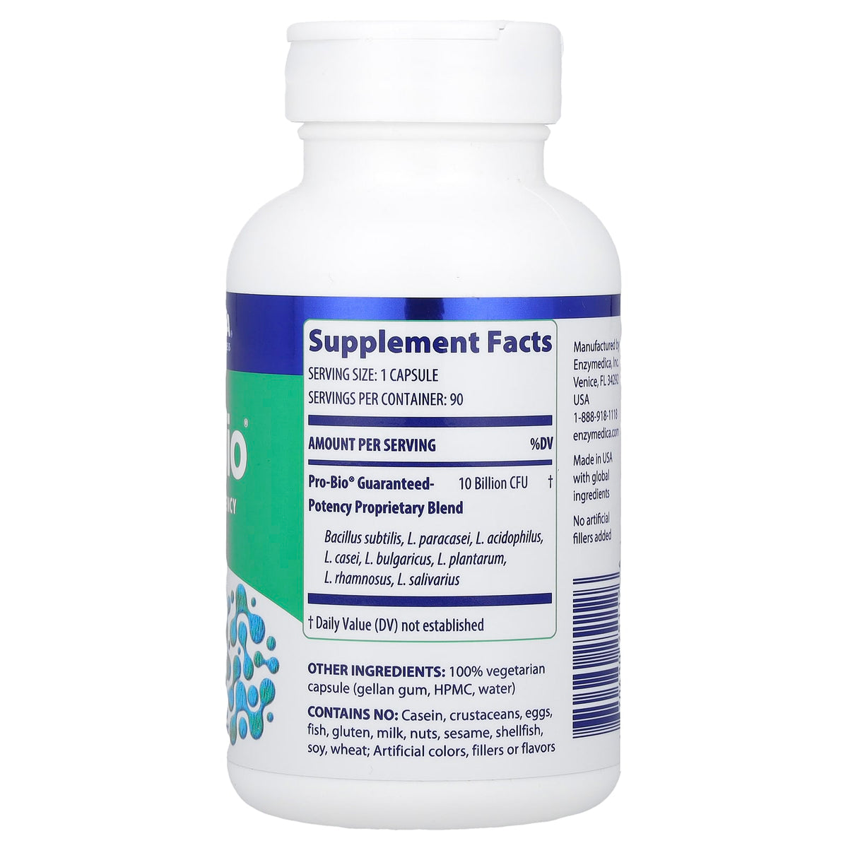 Enzymedica Pro-Bio, 90 Capsules - view 2