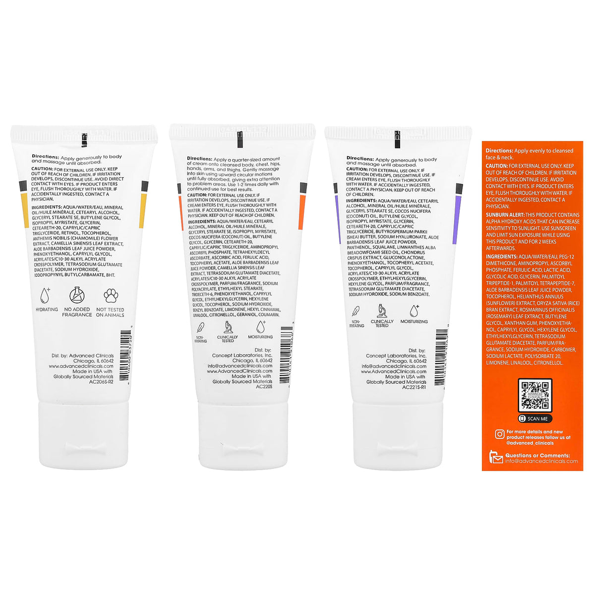 Advanced Clinicals Everyday Essentials Beauty Bag, 5 Piece Set — alternate product view