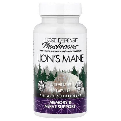 Host Defense Mushrooms Lion's Mane, 60 Capsules (0.5 g per Capsule) - view 3