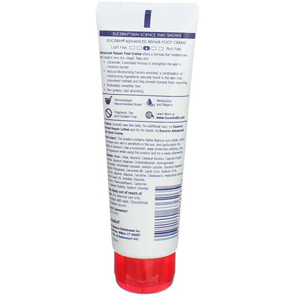 Eucerin Advanced Repair Foot Cream for Very Dry Skin, Fragrance-Free, 3 oz - view 3