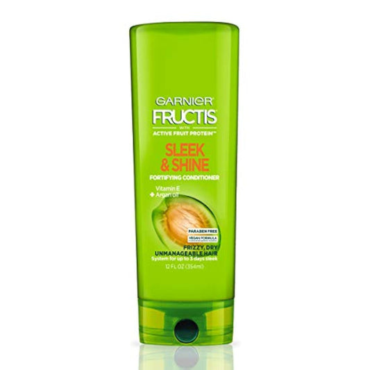 Garnier Fructis Sleek & Shine Conditioner for Frizzy Dry Hair 12 fl oz