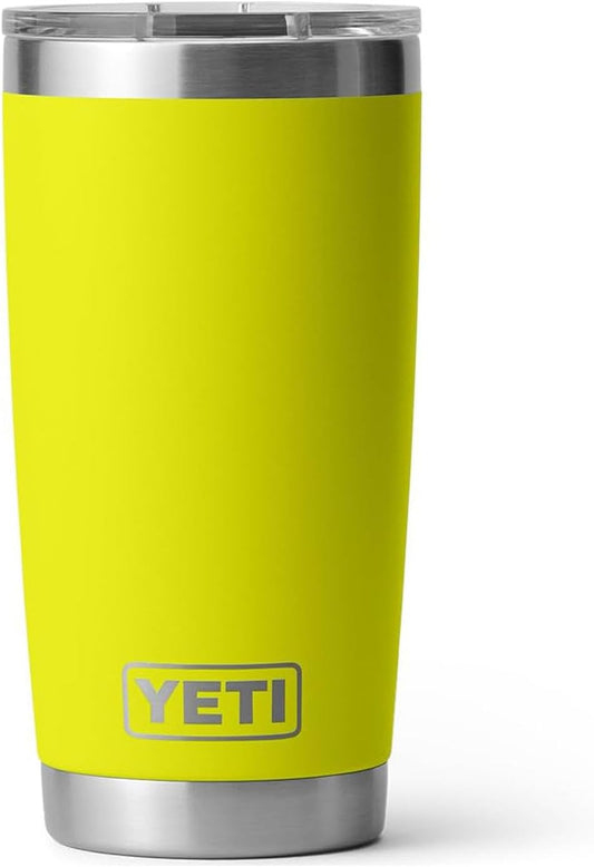 YETI Rambler 20 oz Tumbler with MagSlider Lid, Firefly Yellow