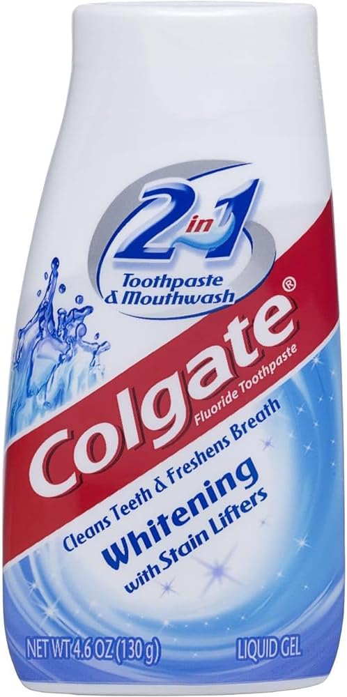 Colgate 2 in 1 Toothpaste and Mouthwash Whitening 4.6 oz
